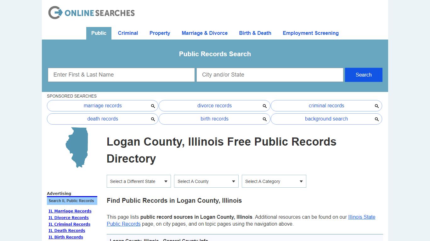 Logan County, Illinois Public Records Directory