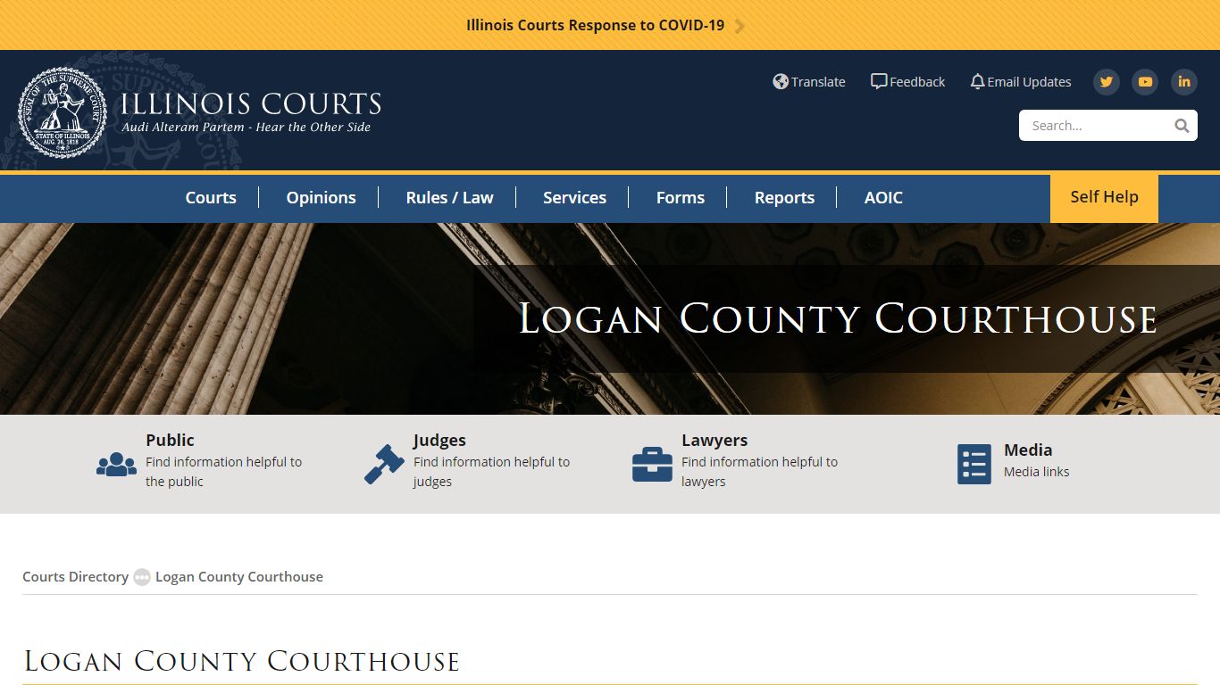 Logan County Courthouse | Illinois Courts